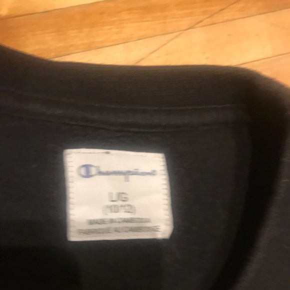 Champion Kids Black Sweatshirt with Logo - Picture 2 of 4